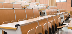 college lecture classroom folding seats